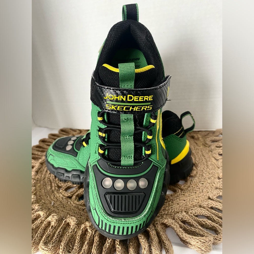 Kids John Deere Kids Sneakers - Green and Black size 2